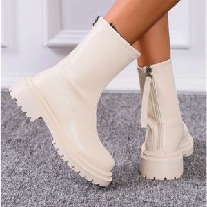 Botas clásicas minimalista cremallera trasera